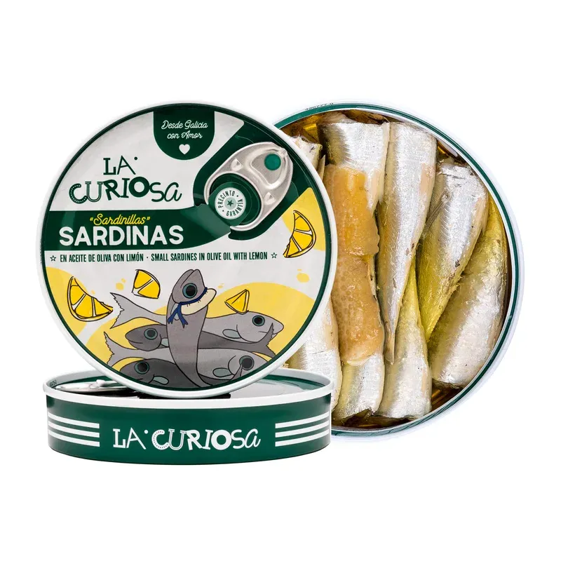 La Curiosa — Sardinillas al Limón, brand-supplied product photo